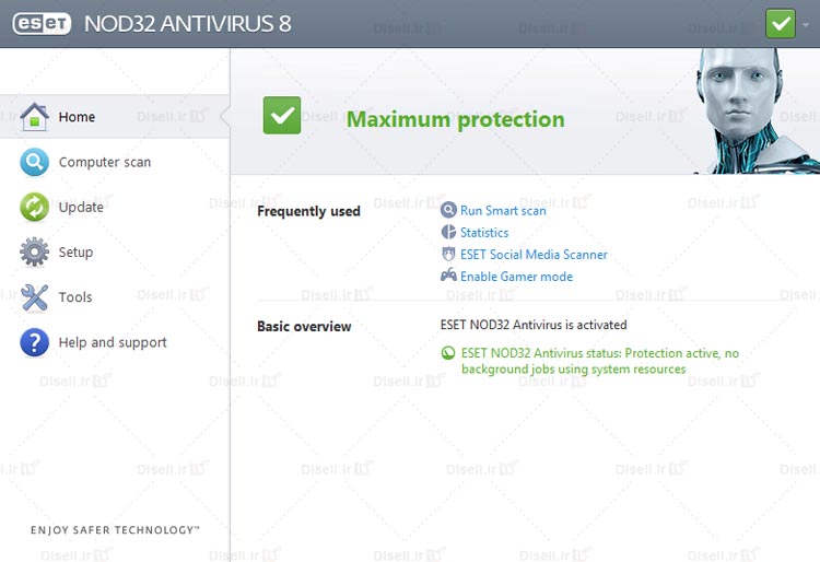 دانلود آنتی ویروس NOD32 نسخه 8 به همراه فعالساز دائمی - پایگاه اینترنتی دی ال سل