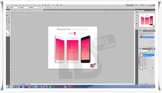 طرح لایه باز پیش نمایش گوشی آیفون سیکس اس پلاس iphone 6s plus Front PSD Mockup - پایگاه اینترنتی دی ال سل